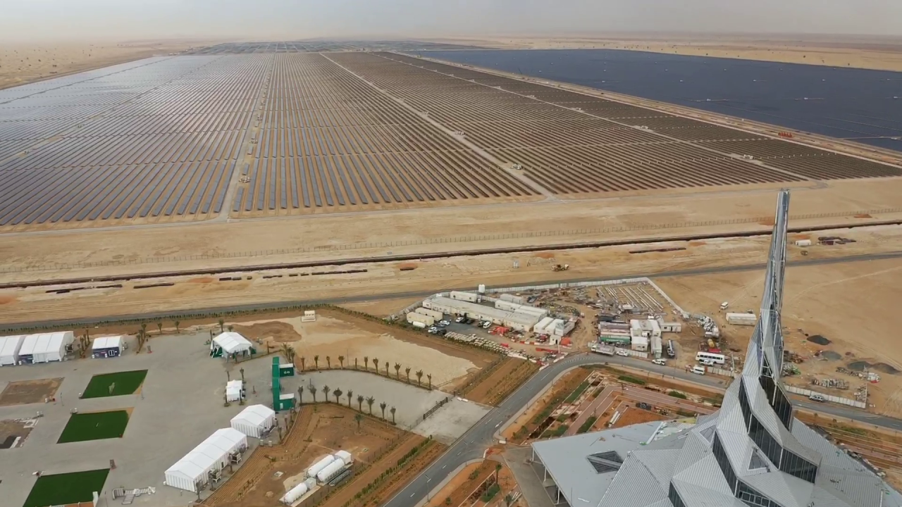 In the desert outside Dubai, a giant solar park is rising. Plans are in place to erect solar panels and concentrated solar power arrays with a cumulative capacity of 5,000 megawatts -- what would be the largest single-site solar park in the world.<br /><br /><strong><em>For more on solar megaprojects around the world, scroll through the gallery...</em></strong>
