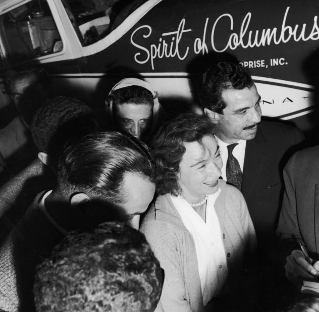 <strong>The Spirit of Columbus:</strong> Mock named her plane "The Spirit of Columbus," a nod to Charles Lindbergh's plane "Spirit of St. Louis."