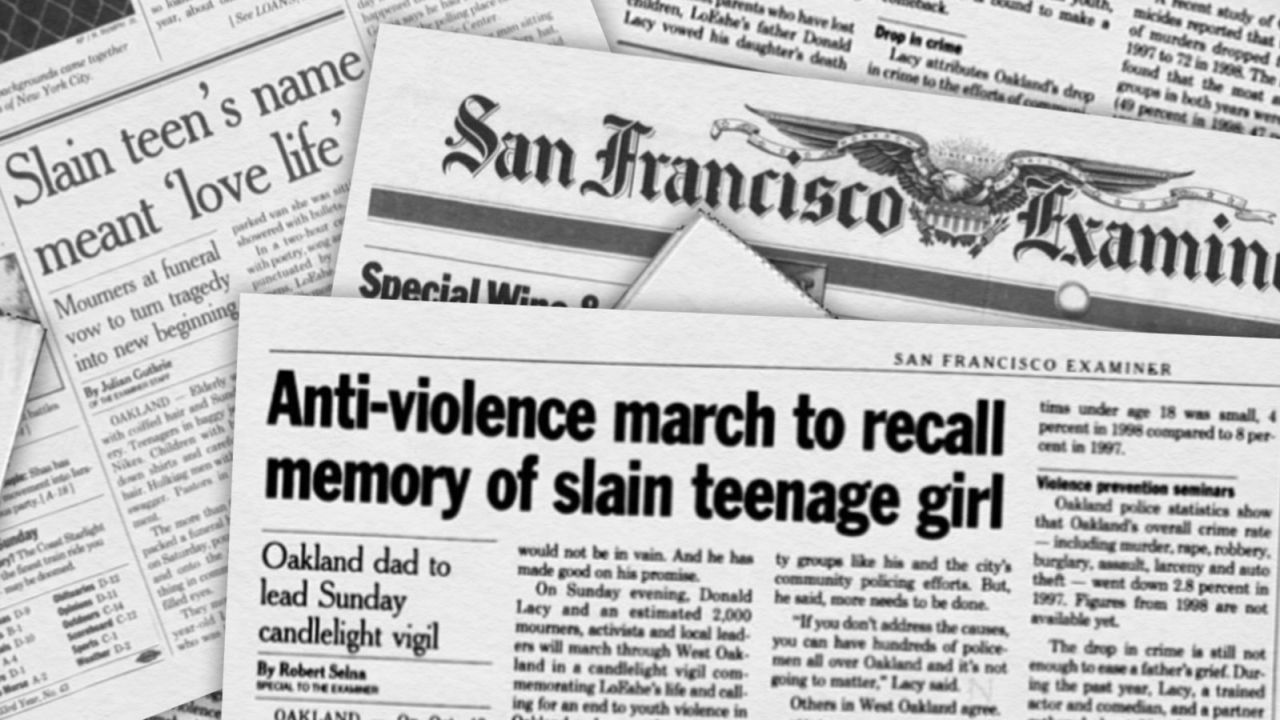 The news of LoEshé's murder was covered heavily by local papers at the time.