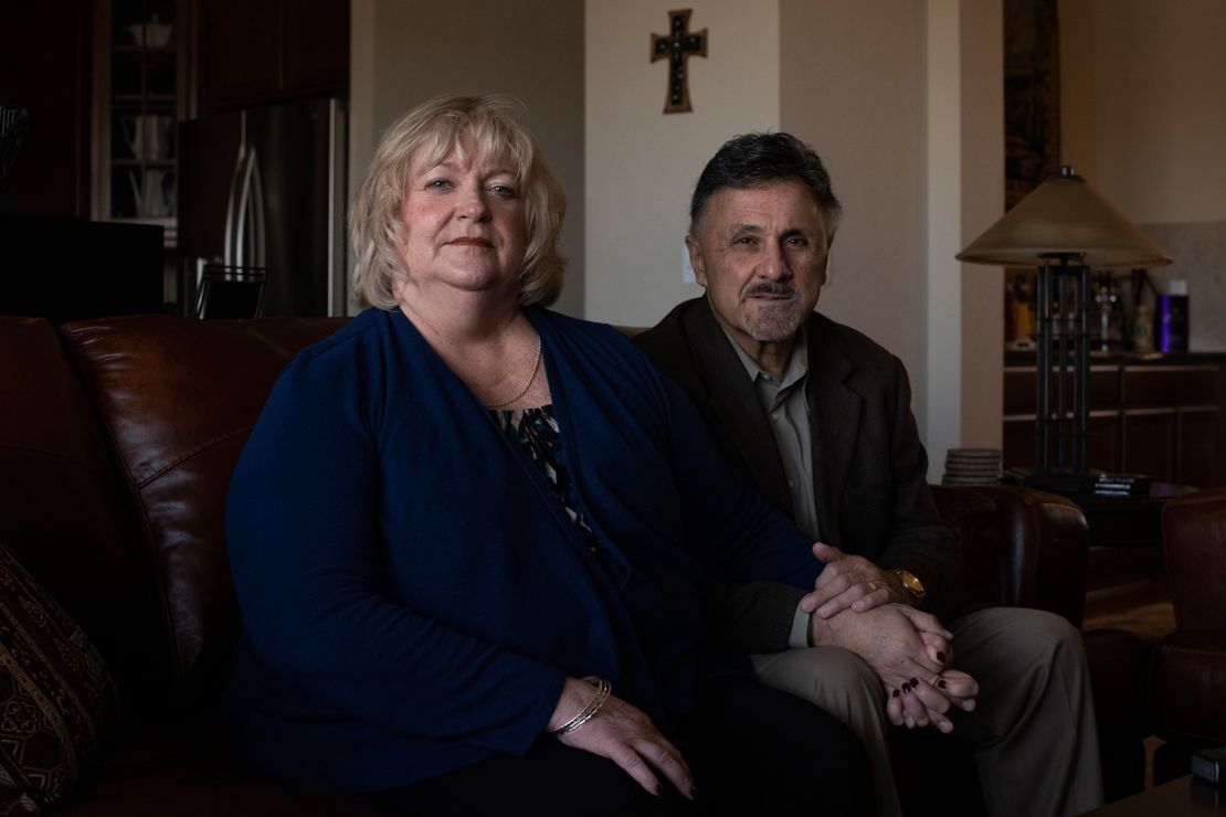 Diane and Frank DeAngelis were high school sweethearts who lost touch, then married in 2013.