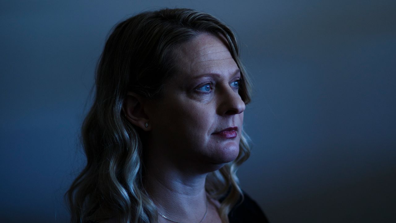 Jennifer Alba at her home. Her son, Joseph Hockett, battled addiction on and off for years.