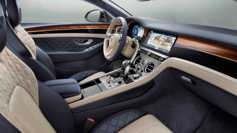 The Bentley Continental GT's interior takes 1,000 people 100 hours to create, according to WardsAuto.com.