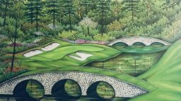 Valentino Dixon art golf Masters Augusta 12th hole 