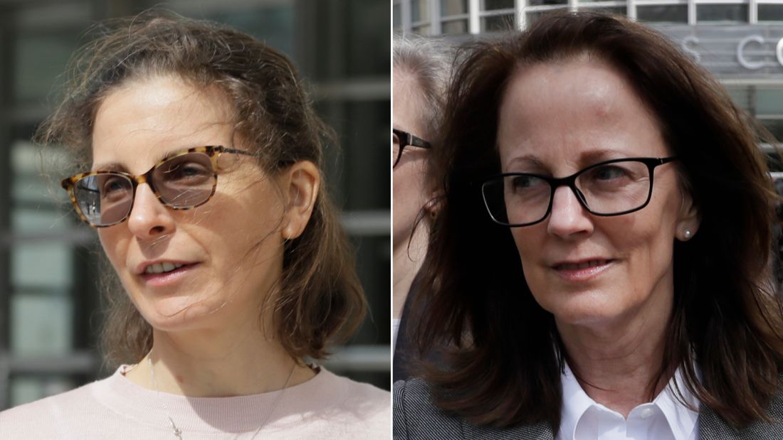 Clare Bronfman, left, and Kathy Russell entered guilty pleas on Friday.