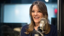 Marianne Williamson visits SiriusXM Studios on on March 7, 2019 in New York City.