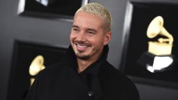 J Balvin arrives at the 61st annual Grammy Awards at the Staples Center on Sunday, Feb. 10, 2019, in Los Angeles. (Photo by Jordan Strauss/Invision/AP)