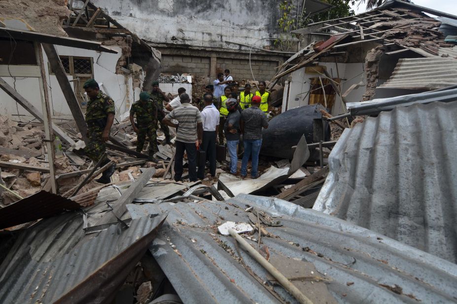 A view of damage near the Dehiwala zoo in Colombo.