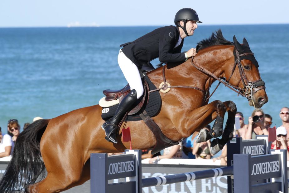 Belgium's Pieter Devos and his 11-year-old Claire Z triumphed in an eight-rider jump-off for his first GCT win since 2014. 