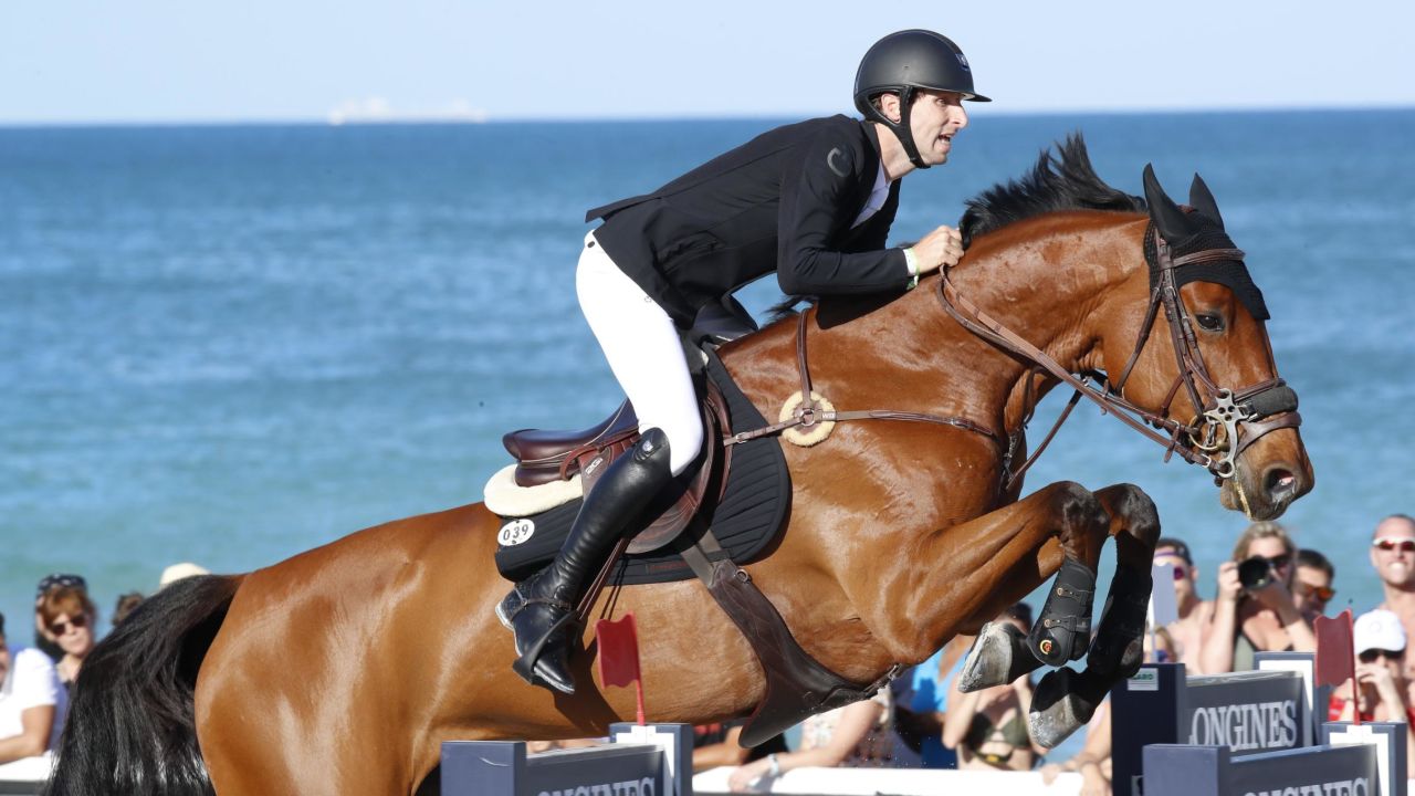 Belgium's Pieter Devos rode Claire Z to victory on Miami Beach.