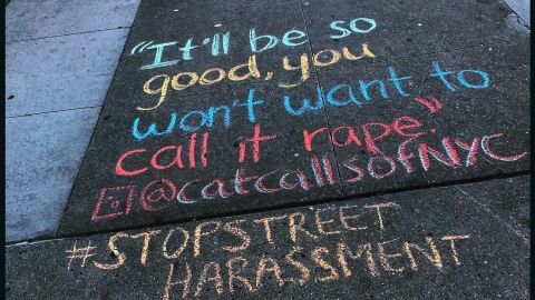 catcalls of nyc rape chalk