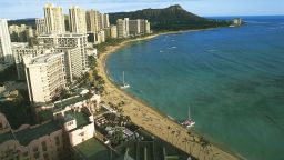 Waikiki Beach, Oahu Island, Hawaii, United States of America.