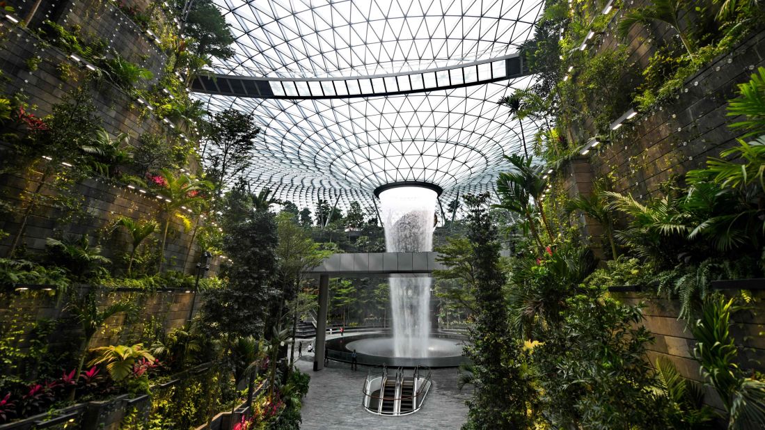 <strong>Jewel Changi Airport, Singapore: </strong>This oasis is part of Jewel Changi Airport -- a new complex connecting three terminals.