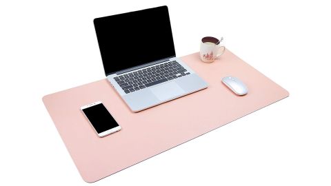 <strong>Office Desk Pad (starting at $12.99; </strong><a href="https://www.amazon.com/Office-YSAGi-Waterproof-Leather-Writing/dp/B07B9QT78R/ref=as_li_ss_tl?ie=UTF8&linkCode=ll1&tag=021850fivestar-20&linkId=6a78e510c98900fba868049d83fac339&language=en_US" target="_blank" target="_blank"><strong>amazon.com</strong></a><strong>)</strong><br />