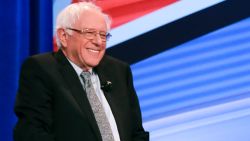U.S. Senator and Democratic presidential hopeful Bernie Sanders is seen during a live CNN Town Hall moderated by Chris Cuomo at Saint Anselm College on Monday, April 22, 2019, in Manchester, N.H. Elijah Nouvelage for CNN