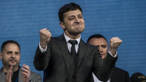 Volodymyr Zelensky won a stunning victory in the presidential election earlier this year.