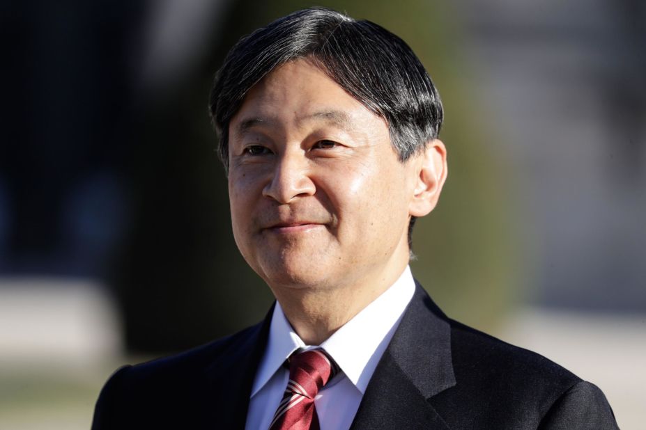 Naruhito arrives in Paris in September 2018.