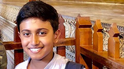 Kieran Shafritz de Zoysa, 11, had been staying in Sri Lanka for a year with his mother, his father says.