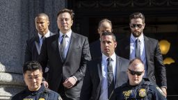 Elon Musk, chief executive officer of Tesla Inc., departs from federal court in New York, U.S., on Thursday, April 4, 2019. Photographer: Natan Dvir/Bloomberg via Getty Images