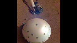This image of InSight's seismometer was taken on the 110th Martian day, or sol, of the mission. The seismometer is called Seismic Experiment for Interior Structure, or SEIS.