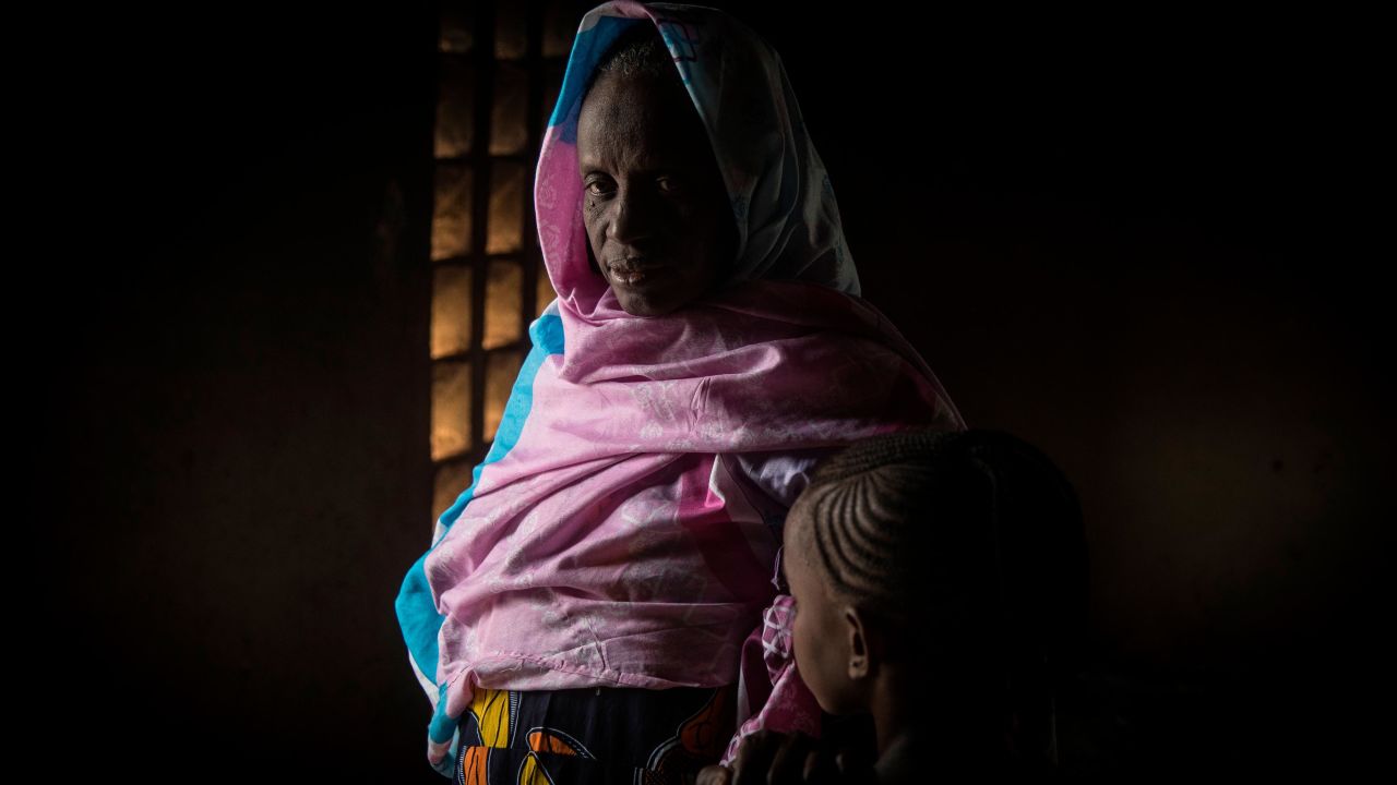 Maimouna Barry, 45, with her daughter Hawa, 10. Maimouna lost her youngest daughter during the attack on her ancestral village of Ogossagou-Peulh in Bankass, Mopti region. Seven-year-old Aminata died while trapped inside the family home when flames began to consume it.