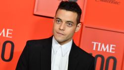 US actor Rami Malek arrives on the red carpet for the Time 100 Gala at the Lincoln Center in New York on April 23, 2019.