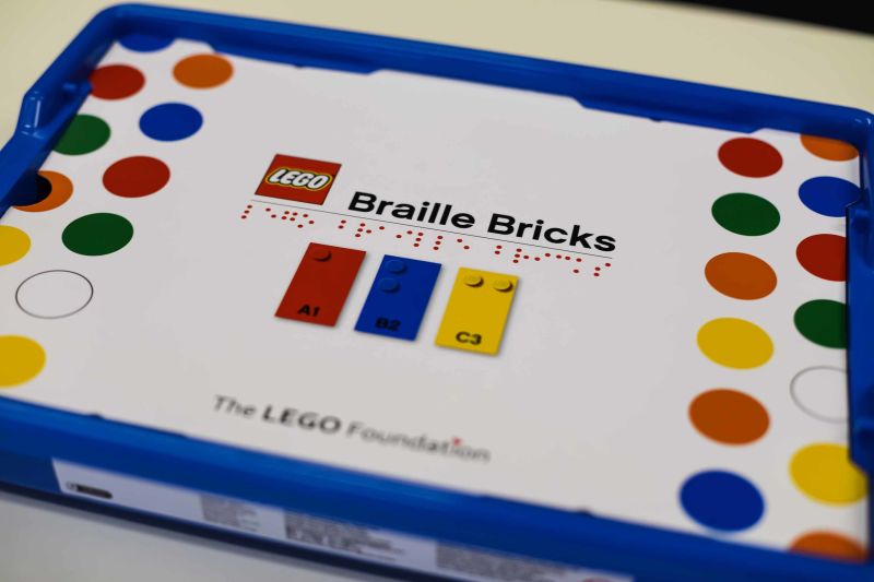 Lego store braille bricks