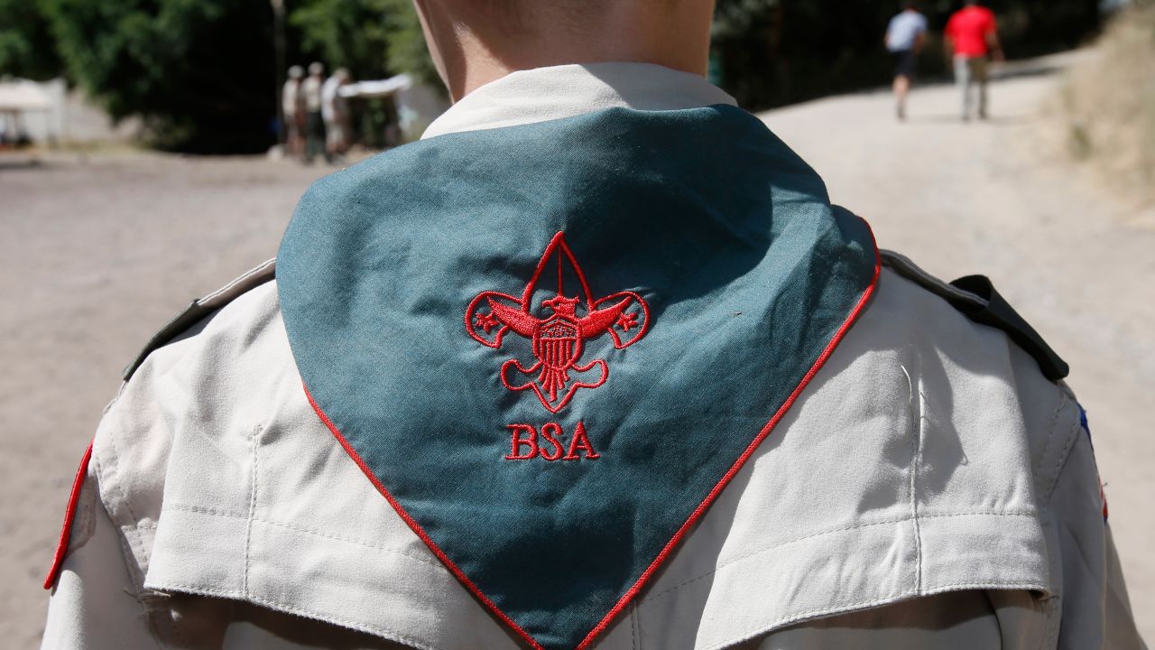 A Boy Scout listens to instruction at camp Maple Dell on July 31, 2015 outside Payson, Utah.