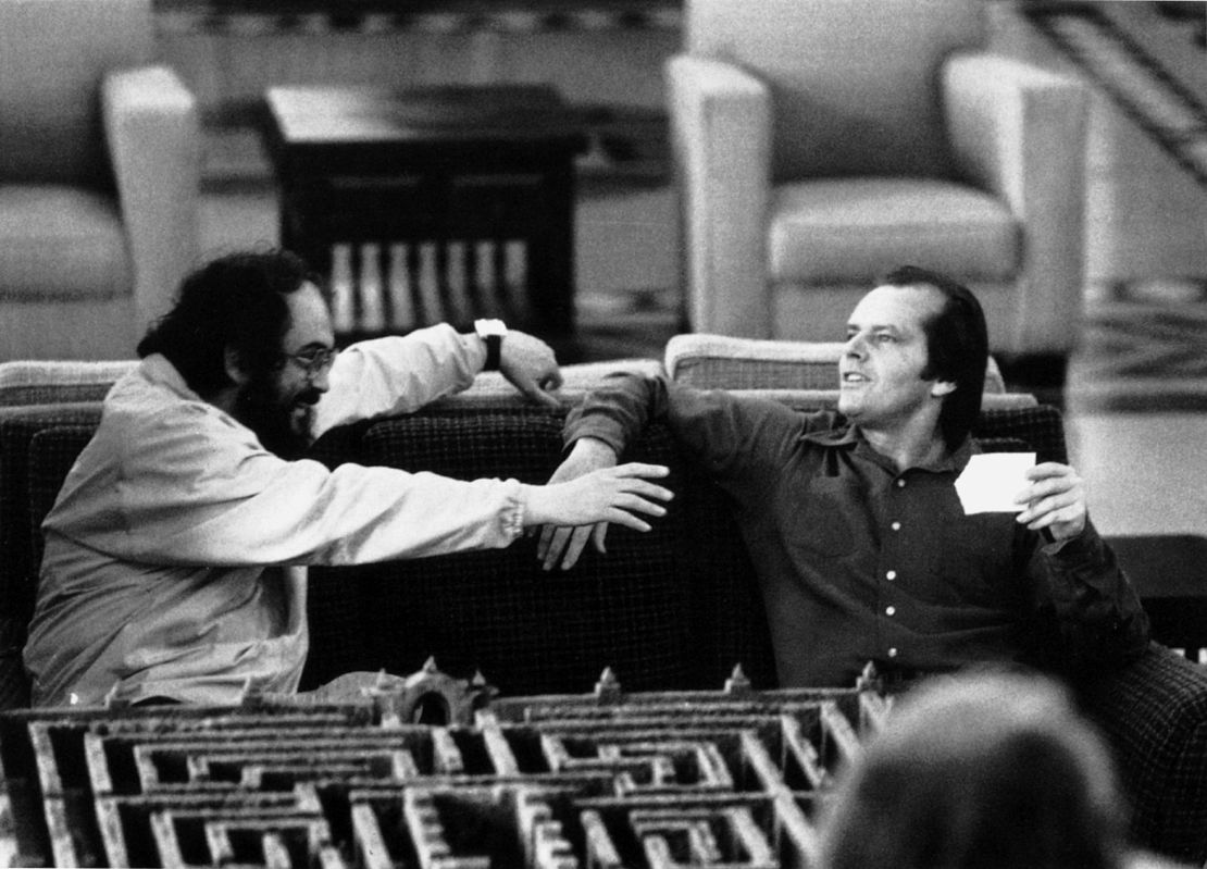 Stanley Kubrick and Jack Nicholson on the set of "The Shining."