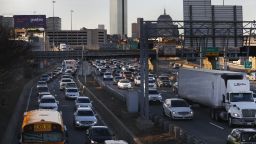 BOSTON, MA - FEBRUARY 11: Traffic is bumper to bumper on I-93 headed South coming out of Boston on Feb. 11, 2019. Gridlock during the peak of the morning and evening commutes was worse in Boston in 2018 than in any other major metropolitan area, even Los Angeles with its infamous traffic, according to a report from Inrix, a transportation data firm that publishes annual rankings of congestion around the world. (Photo by Jessica Rinaldi/The Boston Globe via Getty Images)