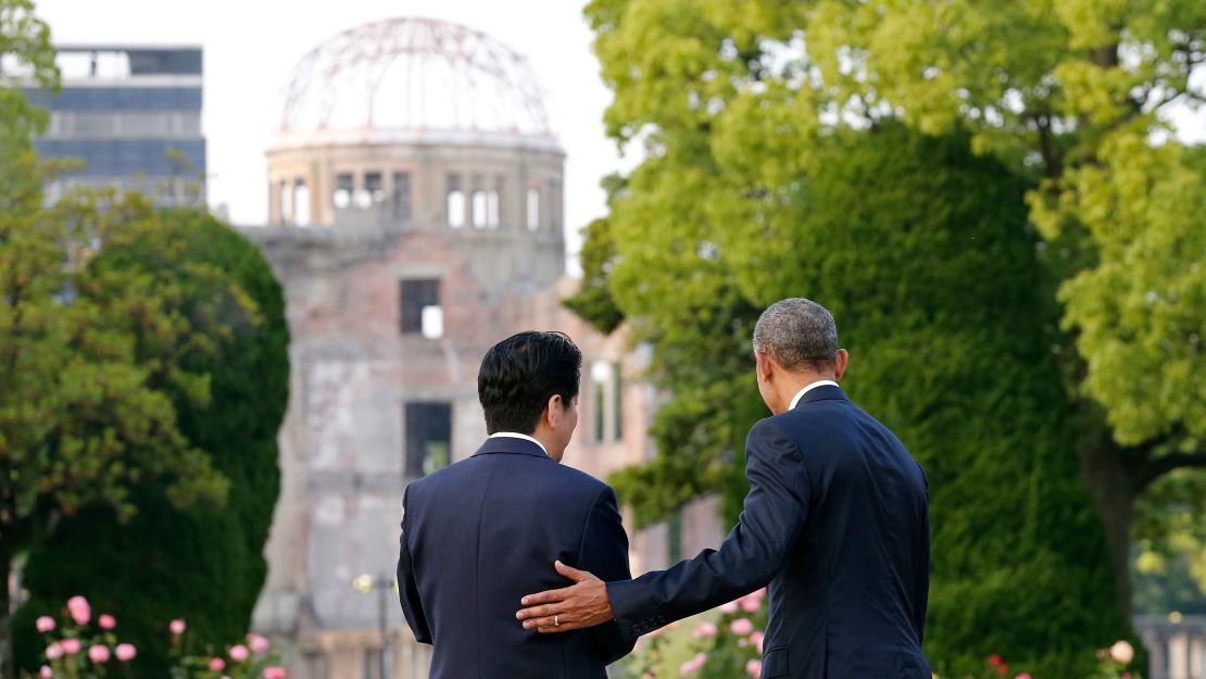 US President Barack Obama visited Hiroshima in 2016.