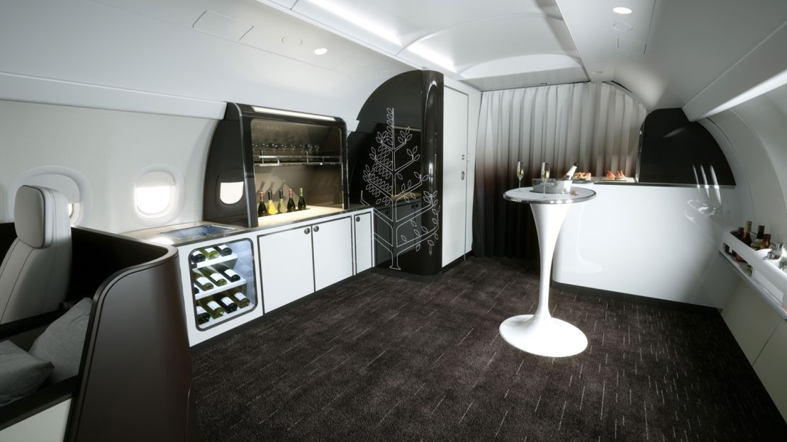 The new Four Seasons Private Jet includes a spacious lounge which will host workshops.
