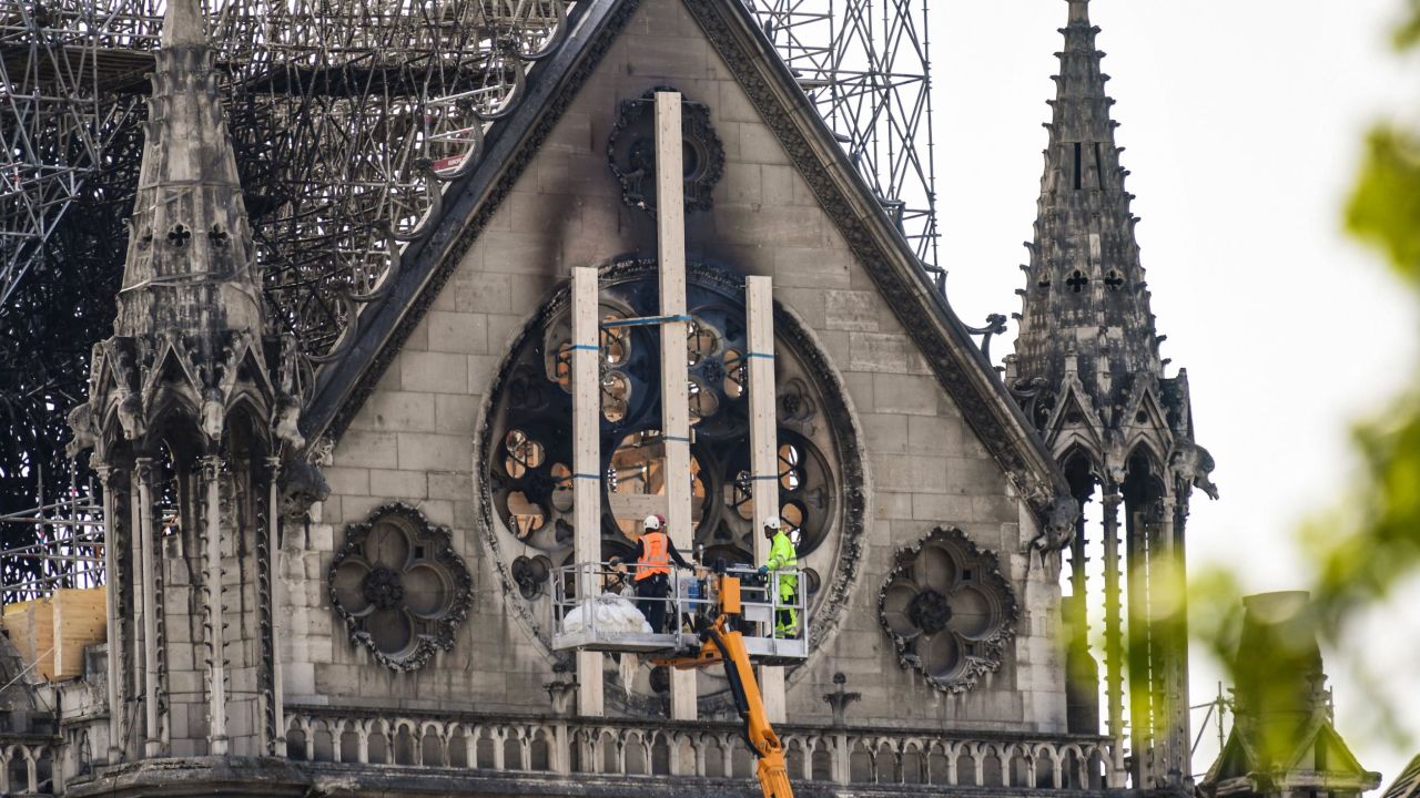 notre dame fire aftermath