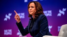 Sen. Kamala Harris speaks to a crowd at the She The People Presidential Forum at Texas Southern University on April 24, 2019 in Houston, Texas. 