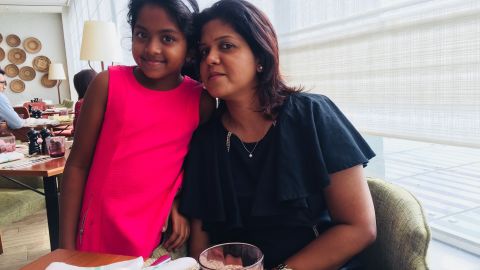 Manik Suriyaaratchi, pictured alongside her 10-year-old daughter, Alexendria Kolonne.