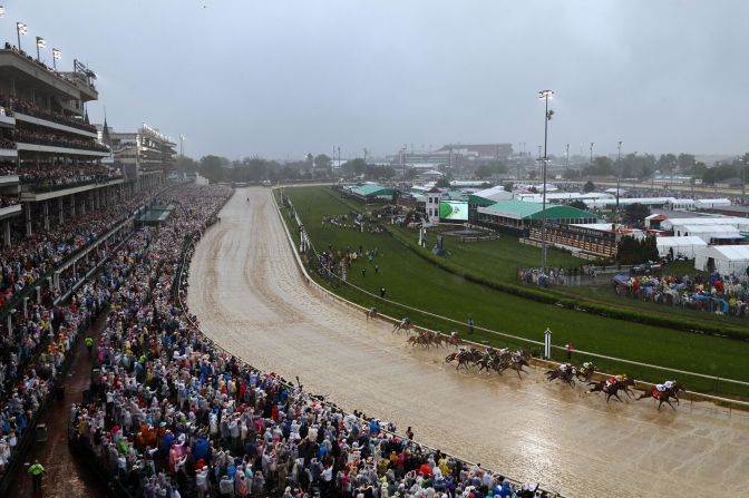 More than 150,000 racegoers packed out Churchill Downs in Louisville for last year's <a href="index.php?page=&url=https%3A%2F%2Fedition.cnn.com%2F2013%2F09%2F28%2Fus%2Fkentucky-derby-fast-facts%2Findex.html" target="_blank">Kentucky Derby</a>, one of the best-loved events in the racing calendar. 