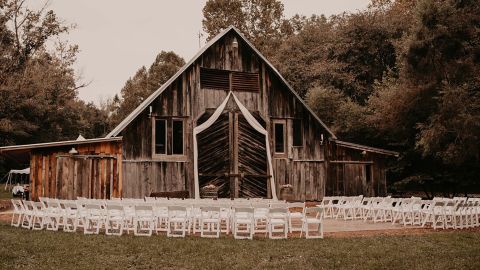 A barn in Story, Indiana, which is used for weddings and events.