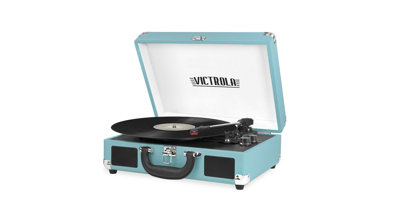 <strong>Victrola Vintage 3-Speed Bluetooth Suitcase Turntable with Speakers ($42.75, originally $69.99; </strong><a href="https://amzn.to/2GADr07" target="_blank" target="_blank"><strong>amazon.com</strong></a><strong>)</strong><br />