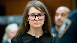 Anna Sorokin returns to the courtroom after the jury sent a note, Thursday, April 25, 2019, in New York. Sorokin, who claimed to be a German heiress, is on trial on grand larceny and theft of services charges. (AP Photo/Mary Altaffer)