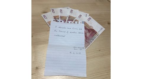 Another Briton sent £300 by post.