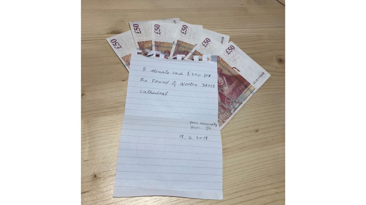Another Briton sent £300 by post.