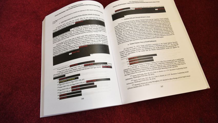 Copies of the "Mueller Report" printed by the US Government Publishing Office are seen at the US Capitol in Washington, DC on April 24, 2019.
