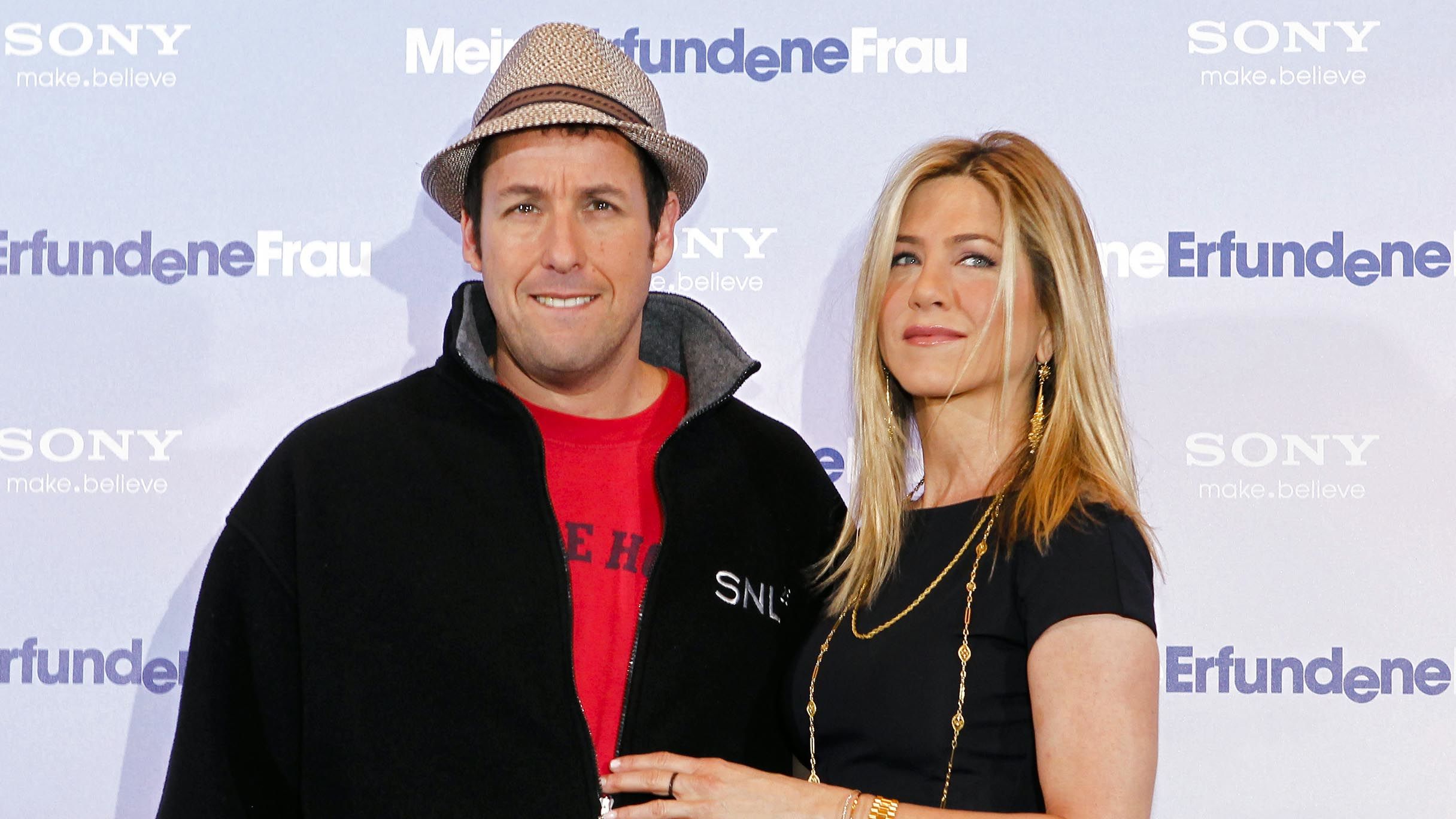 Adam Sandler and Jennifer Aniston, who starred in 2011's "Just Go With It," reunited for Netflix.