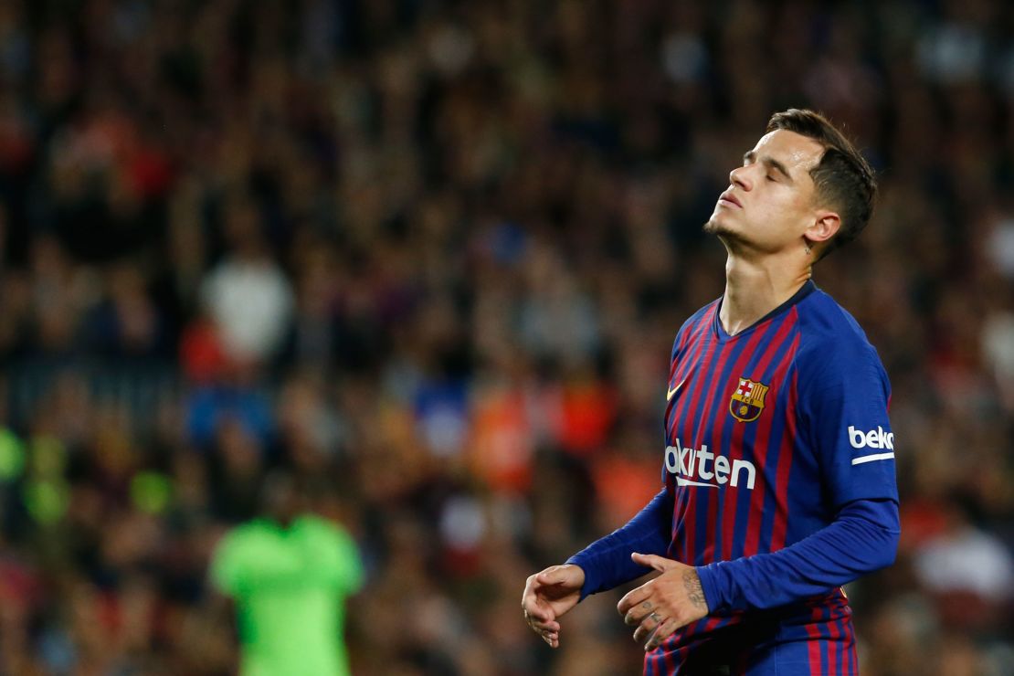 Brazilian midfielder Philippe Coutinho has struggled to make an impact at Barcelona.