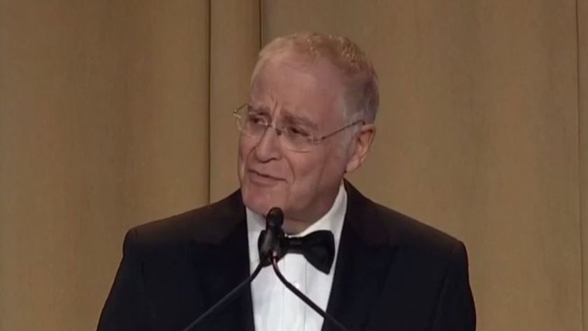 Historian Ron Chernow gives the keynote address at the 2019 White House Correspondent's Dinner.