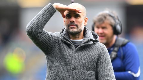 Pep Guardiola has his eyes set on the last two EPL games. 