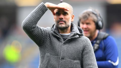 Pep Guardiola has his eyes set on the last two EPL games.
