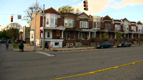 A gunman opened fire in the middle of cookouts on both sides of the 2500 block of Edmondson Avenue Sunday.