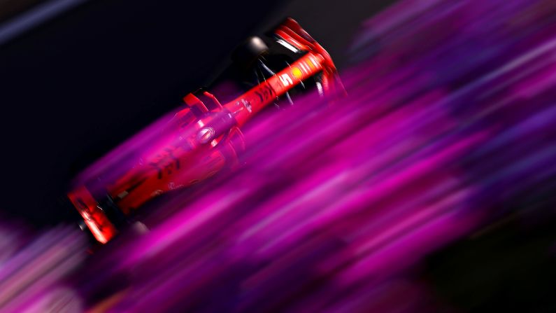Sebastian Vettel of Germany drives the Scuderia Ferrari SF90 on track during practice for the F1 Grand Prix of Azerbaijan at Baku City Circuit on Friday, April 26.