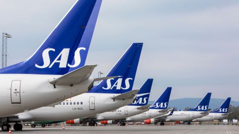 Thousands of passengers are stranded as SAS planes are grounded.