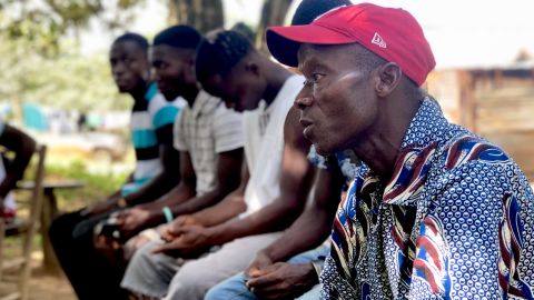 Community members in Sinoe County, Liberia